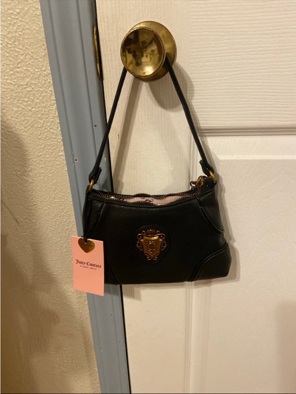 Juicy Couture Black Leather Shoulder Bag